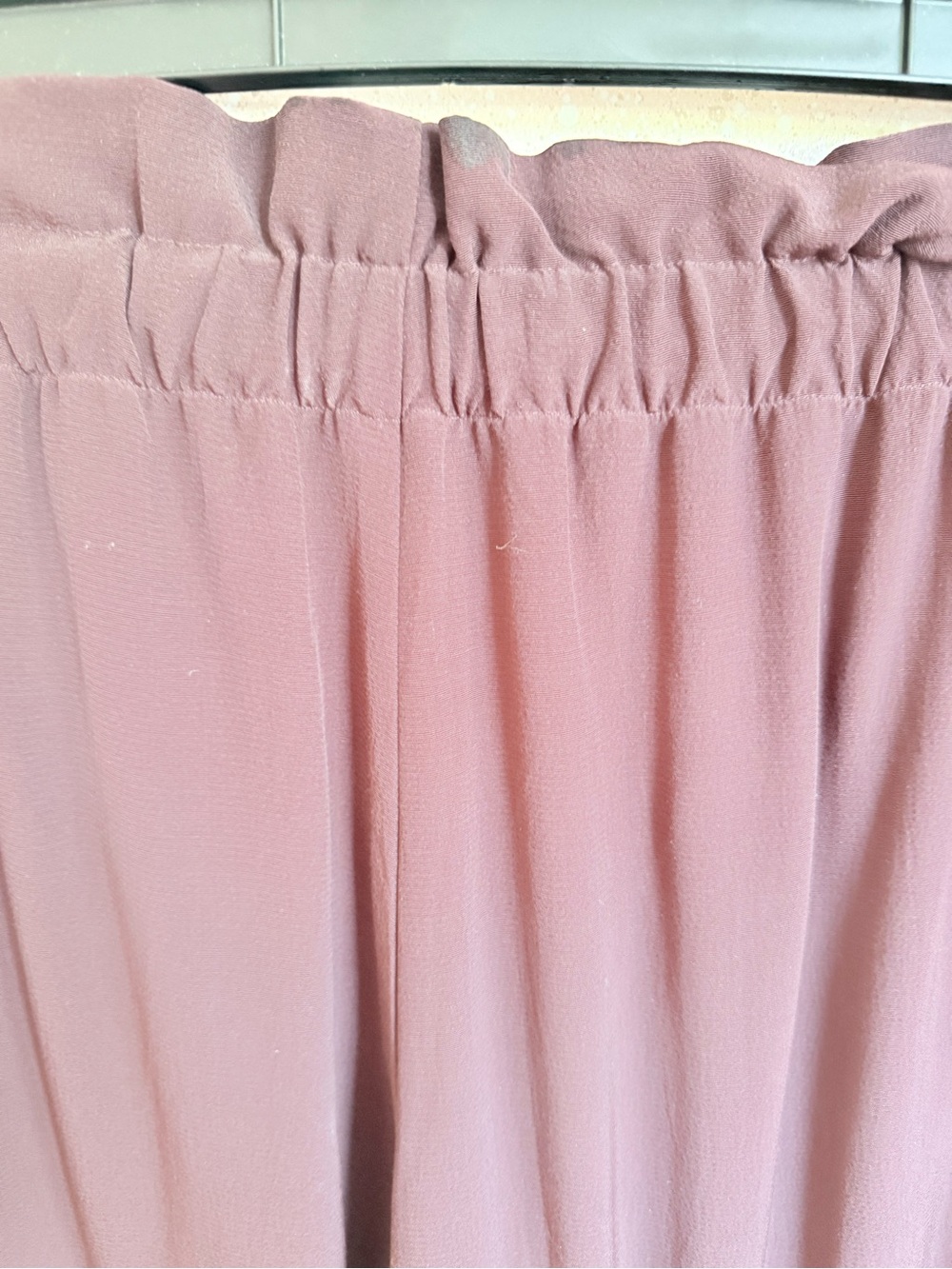 Eileen Fisher dusty rose elastic waist pants - Picture 5 of 5